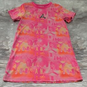 Jordan Pink and Orange Logo Dress